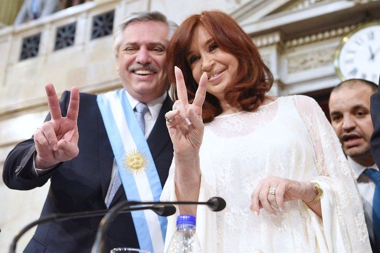 Alberto Fernández y Cristina Fernández de Kirchner.