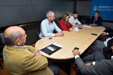 La reunión paritaria de este lunes Foto: Gobierno de Mendoza