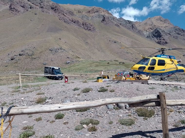 El viaje del helicóptero de rescate cuesta 1.500 dólares desde Plaza de Mulas hasta Horcones, según las autoridades
