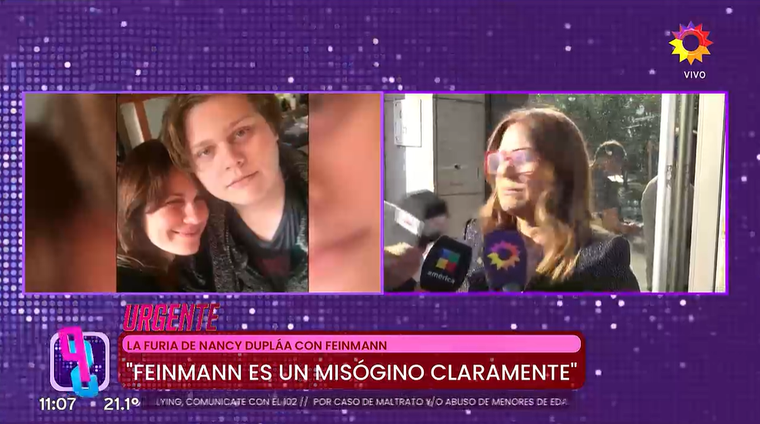 Nancy Dupláa explotó contra Eduardo Feinmann. Nancy Dupláa explotó contra Eduardo Feinmann.