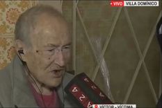 Un jubilado de Villa Domínico, en el partido de Avellaneda, sufrió un brutal asalto en la madrugada de hoy. Foto: Captura de video