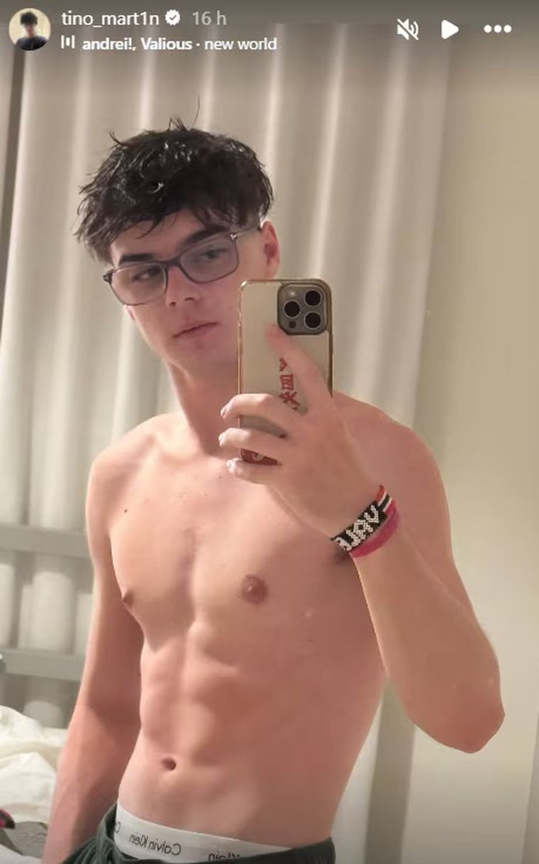 Valentino “Tino” Martin cambió de look. Valentino “Tino” Martin cambió de look.