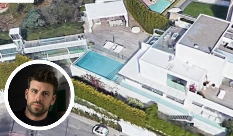 Luego de quedar deshabitada, se reveló cuántos euros quiere Gerard Pique por la casa que compartió con Shakira Foto: Google Maps.