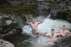 El grupo neonazi Active Club enfatiza la necesidad de estar en forma y suele publicar regularmente imágenes de jóvenes posando. Foto: Telegram