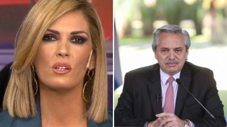 Viviana Canosa y Alberto Fernández