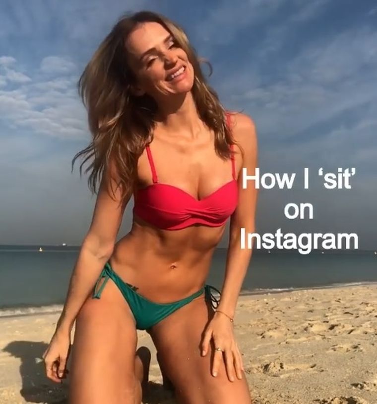 La modelo y periodista Danae Mercer develó los trucos más comunes de las mujeres en Instagram