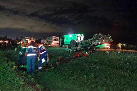 El accidente tuvo lugar este jueves por la noche y hubo varios vehículos involucrados Foto: Gentileza