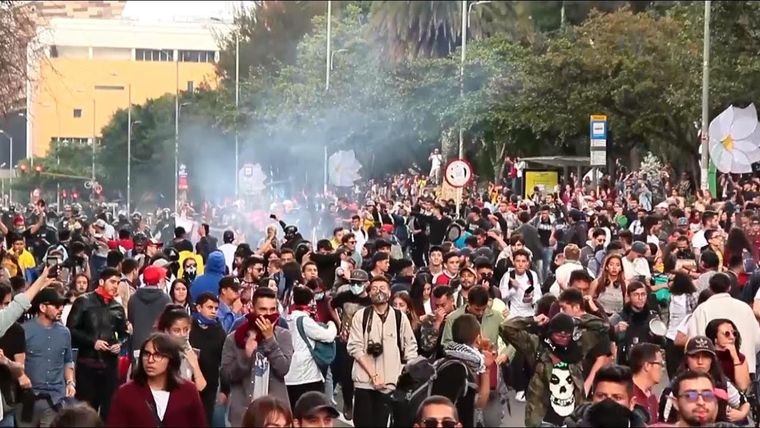 Protestas en Colombia Las protestas en Colombia