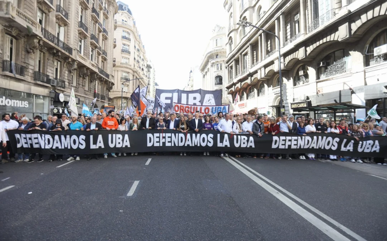 El 2 de octubre se realizó la segunda marcha universitaria del año que fue masiva en numerosas provincias del país. Foto: Noticias argentinas