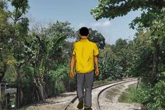 Eduardo intenta llegar a Estados Unidos desde su Honduras natal. Durante una parada en el sur de México, compartió su historia con BBC Mundo. Foto: CECILIA TOMBES