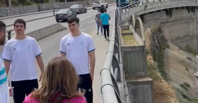Los deportistas argentinos pasaron un mal momento en Chile Foto: Captura de pantalla