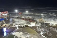 Un  ciclón extratropical de gran intensidad azotó durante la noche del viernes a distintas localidades de la Costa Atlántica﻿. Foto: Noticias Monte