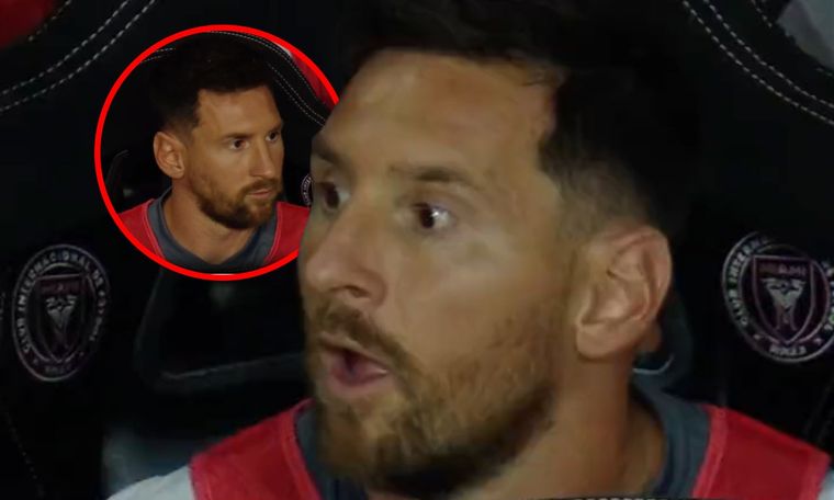 Lionel Messi celebró el gol de su equipo.