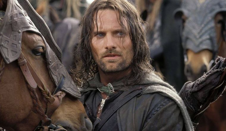 Viggo Mortensen en su papel más icónico: Aragorn, el héroe de El señor de los anillos.