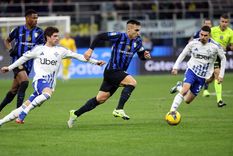 Lautaro Martínez sigue con la pólvora mojada: llegó a ocho partidos sin convertir goles. Foto: EFE