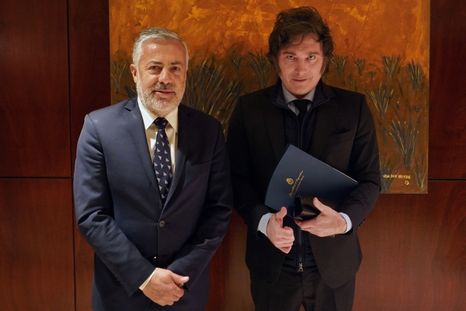 Alfredo Cornejo y Javier Milei Foto: Prensa de Gobierno de Mendoza Alfredo Cornejo y Javier Milei Foto: Prensa de Gobierno de Mendoza