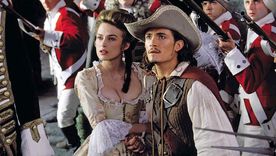 Orlando Bloom y Keira Knightley le dan vida a Will Turner y Elizabeth Swann en Piratas del Caribe. Orlando Bloom y Keira Knightley le dan vida a Will Turner y Elizabeth Swann en Piratas del Caribe.