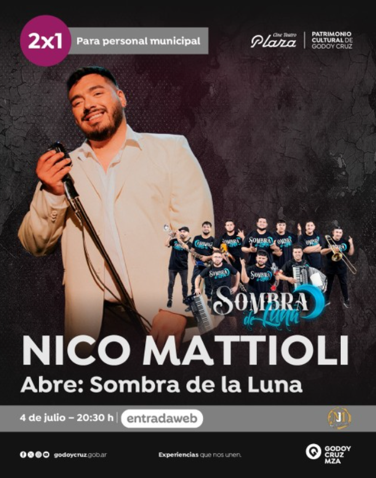 Nicolás Mattioli y un show imperdible en Mendoza. Foto: gentileza/ Entrada Web. Nicolás Mattioli y un show imperdible en Mendoza. Foto: gentileza/ Entrada Web. 