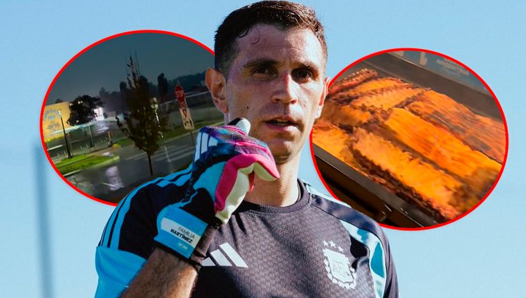 El alerta meteorológico no frenó los planes del Dibu Martínez y la Selección argentina.