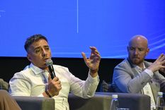 Marcos Calvente, intendente de Guaymallén, durante el V Congreso Internacional del Agua para el Futuro.