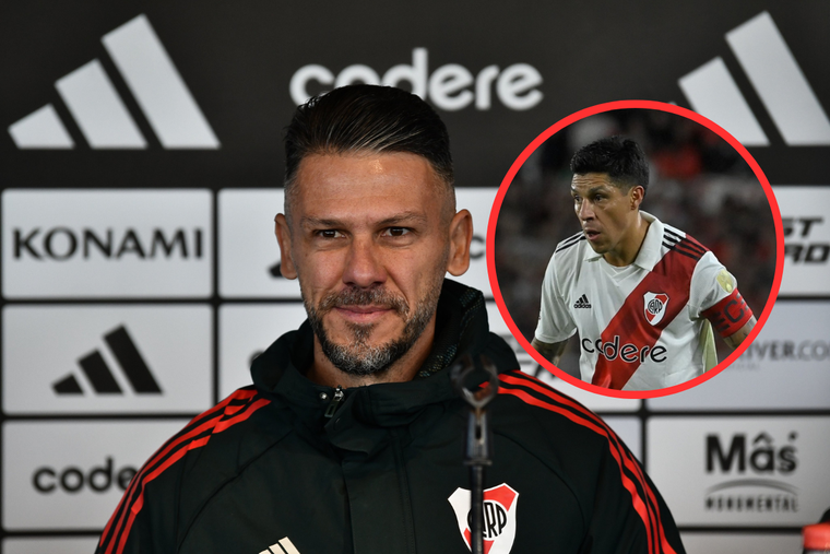 Demichelis reemplazó a Enzo Pérez en el entretiempo. Foto: River Plate