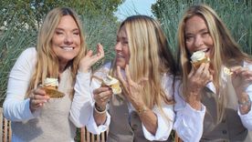 El trío posó sonriente en las playas de Uruguay. / Instagram El trío posó sonriente en las playas de Uruguay. / Instagram