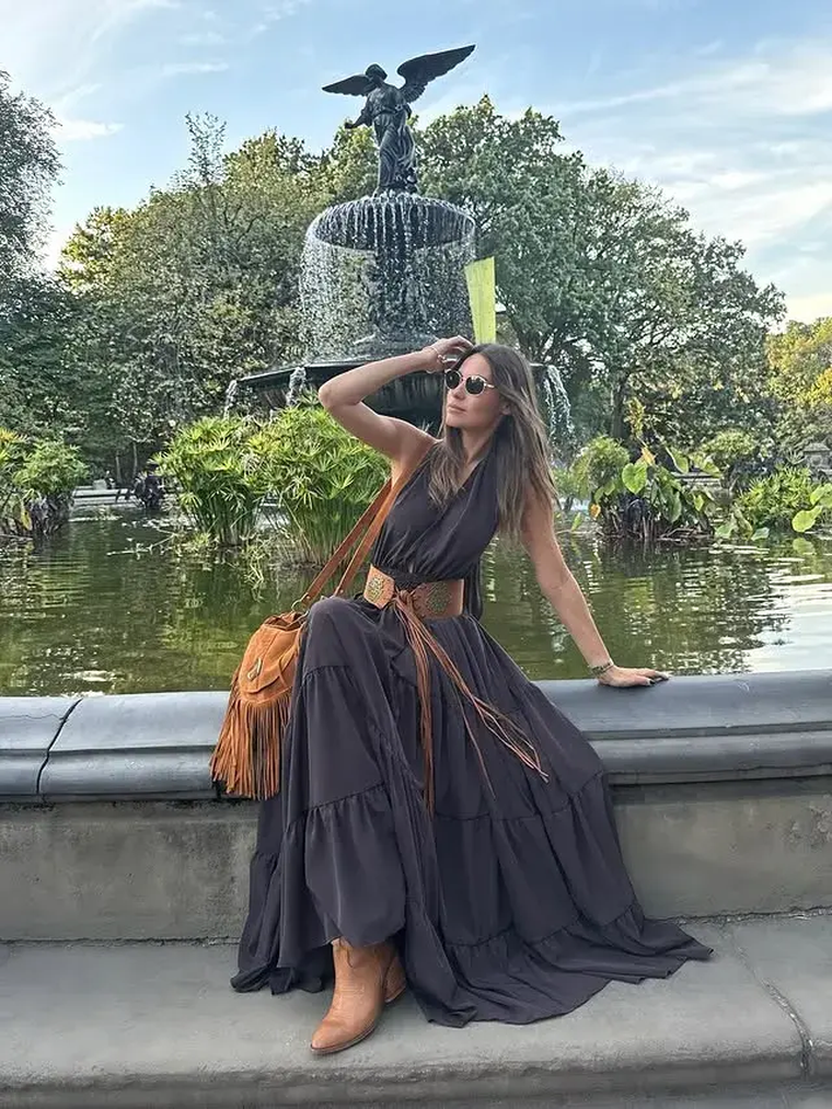 Pampita y su paseo soñado en Central Park. Pampita y su paseo soñado en Central Park.