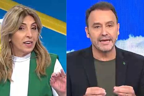 Los compañeros se sacaron chispas. Foto: Capturas de pantalla TV.