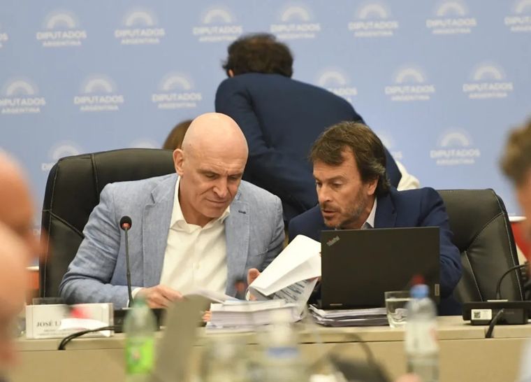 José Luis Espert junto a Lisandro Nieri. Foto: Cámara de Diputados