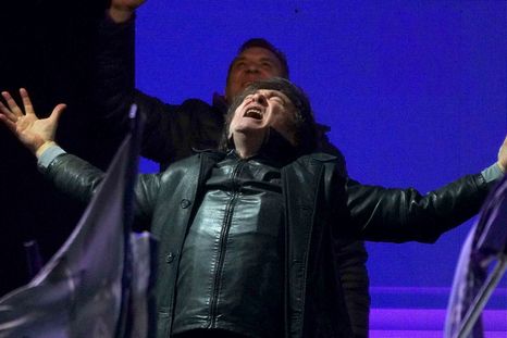 Javier Milei encabeza una reunión en Olivos. Javier Milei encabeza una reunión en Olivos.