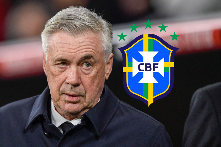 Ancelotti será el entrenador de Brasil en 2024 y la CBF eligió a un interino Foto: MDZ