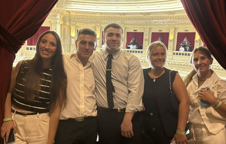 Antonella Racunti, Yamil Salerno e Isidro Bonicatto en el Congreso el 1° de marzo. Antonella Racunti, Yamil Salerno e Isidro Bonicatto en el Congreso el 1° de marzo.