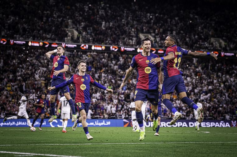 El Barcelona aplastó al Real Madrid en la final de la Supercopa de España. Foto: FC Barcelona