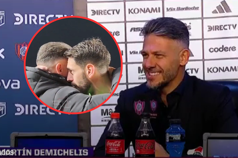 Demichelis se tomó con gracia las preguntas sobre su diálogo con Batalla