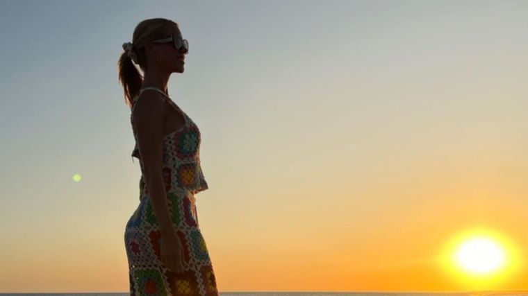 Nicole Neumann Puesta al sol Foto: @nikitaneumannoficial