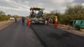Obras de Cartellone en la ruta 153. Obras de Cartellone en la ruta 153.