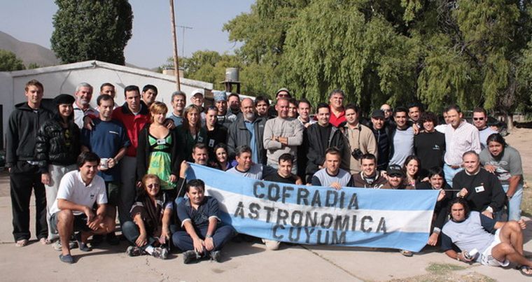 Los participantes del Segundo Encuentro Astro-cofrádico realizado en Uspallata. Foto: Gentileza