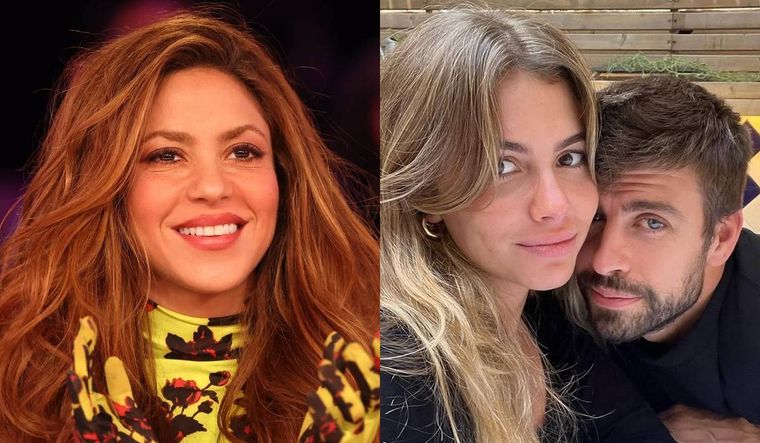 Shakira, Clara Chía Martí y Gerard Piqué.