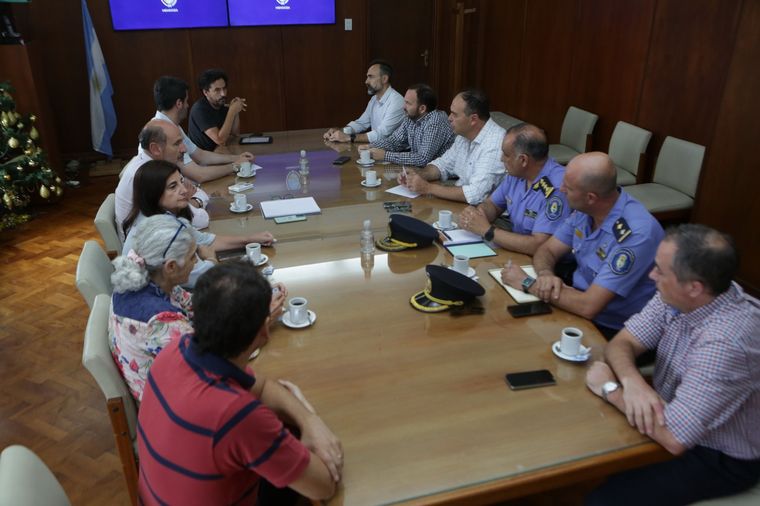 La reunión llevada a cabo este miércoles por la tarde Foto: Prensa Gobierno de Mendoza