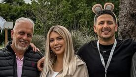 Martín Migueles con Wanda. Martín Migueles con Wanda.