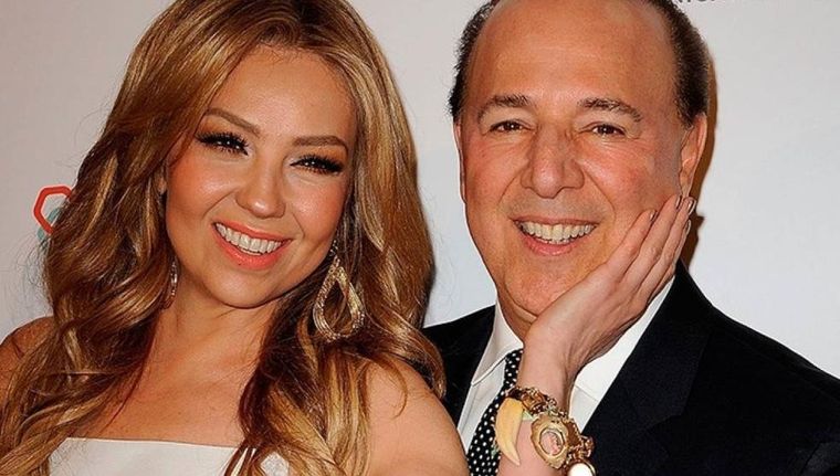 Thalía y Tommy Mottola Foto: Archivo