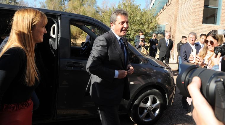 Massa, en su visita a Mendoza. Foto: ALF PONCE MERCADO / MDZ