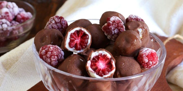 Frambuesas bañadas Foto: Pixabay