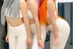 Maya Nazor y sus hermanas lucen una increíble lencería negra. Foto: Maya Nazor/ Instagram