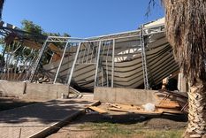 El edificio que se derrumbó en el club Giol.&nbsp;