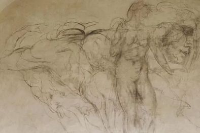 MDZol | Los dibujos recuerdan algunas de las obras reconocidas del genio renacentista, como el David y los frescos de la Capilla Sixtina. Foto: MUSEI DEL BARGELL/EPA-EFE/REX/SHUTTERSTOCK