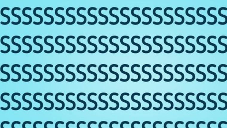 Acertijo visual, reto visual, letra