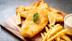Fish and chips británico: sabor inconfundible en tu hogar Foto: Shutterstock