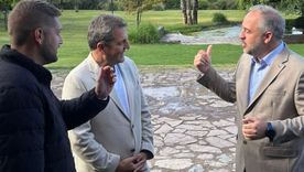 Sergio Massa junto al intendente Matías Stevanato y Emiliano Sallei, concejal electo de Maipú. Sergio Massa junto al intendente Matías Stevanato y Emiliano Sallei, concejal electo de Maipú.