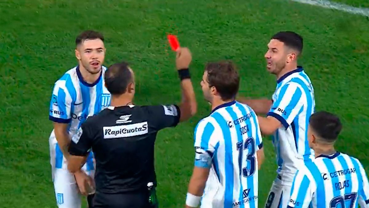 Video: la polémica expulsión de Maravilla Martínez en la visita de Racing a Rosario Central